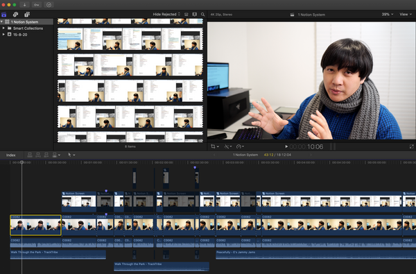 My Current YouTube Video Creation Workflow (Recording Films -> Final Cut Pro) - Work in Progress